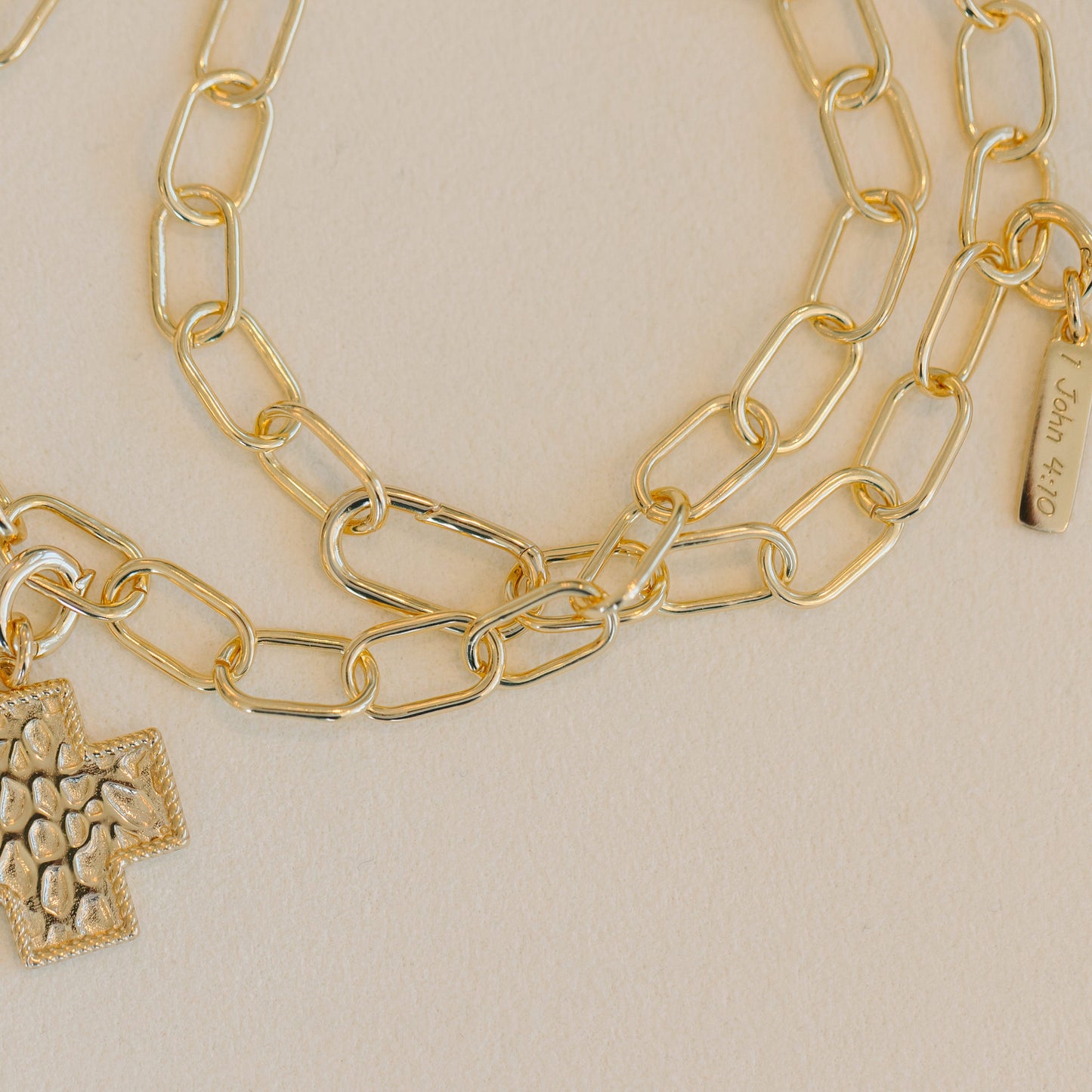 Double Wrapped Cross Bracelet