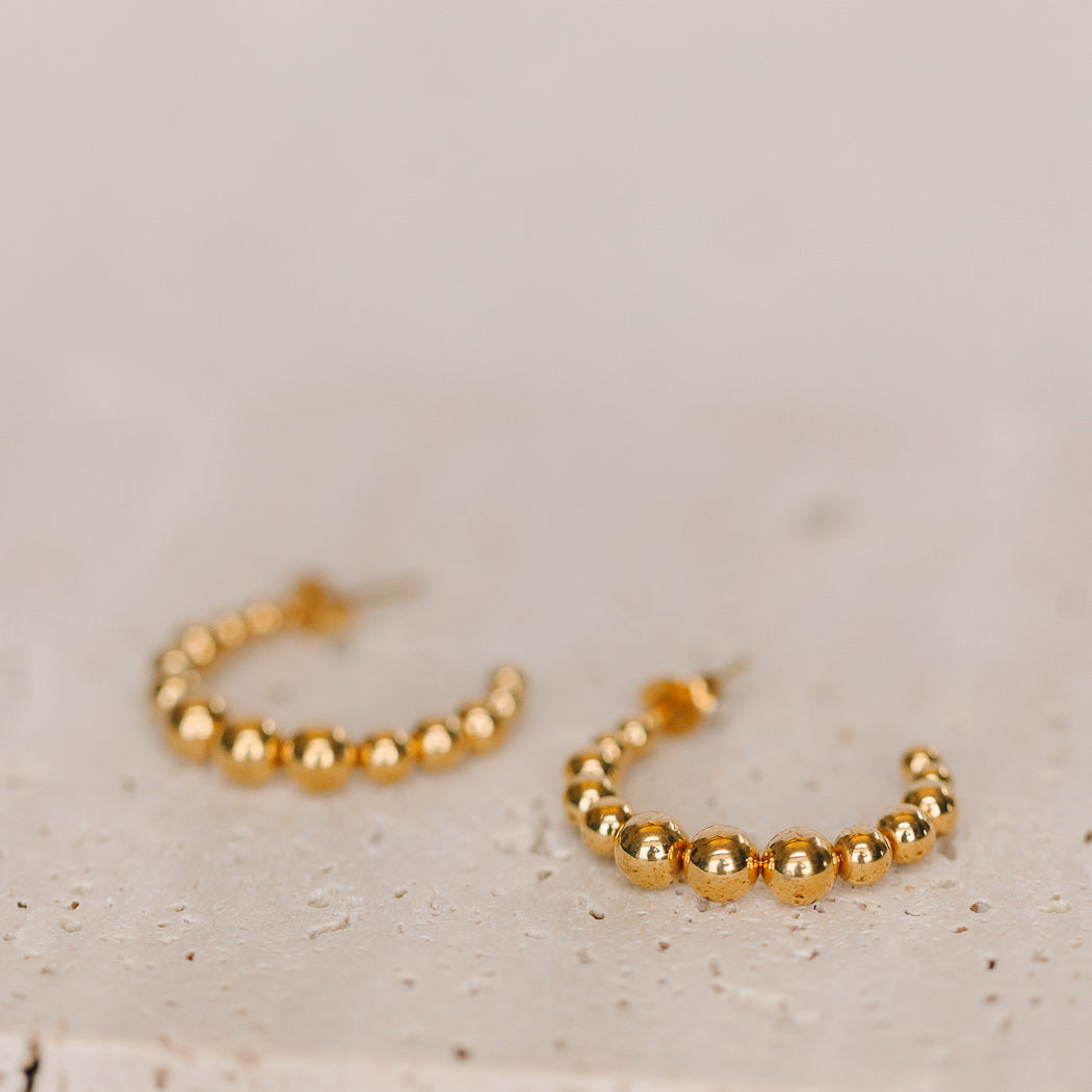 Radiance Hoop Stud Earrings