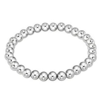 Stainless Steel Beaded Stretch Bracelet