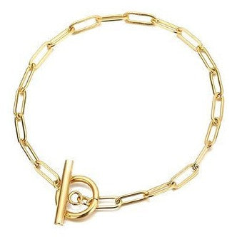 gold chain bracelet stock photo