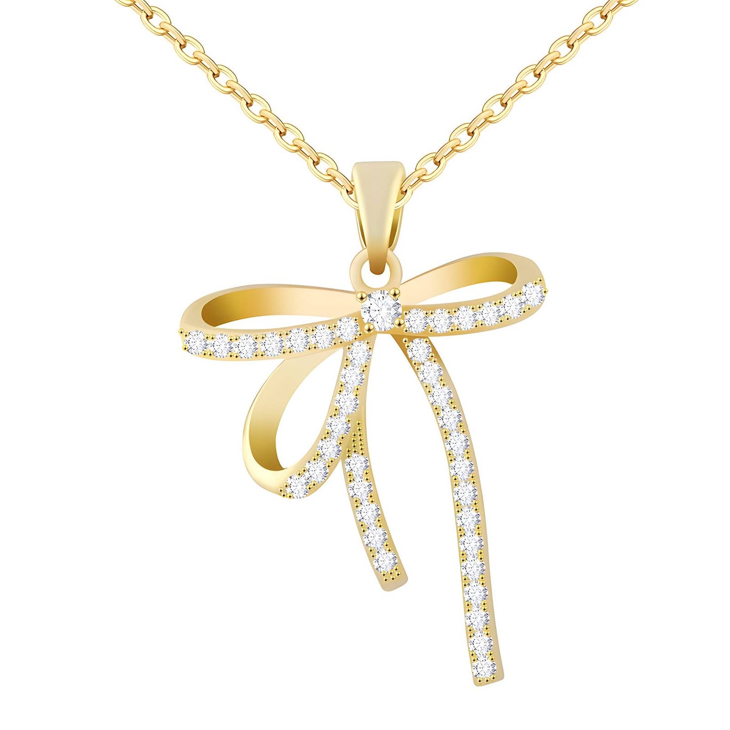 Radiant Bow Necklace