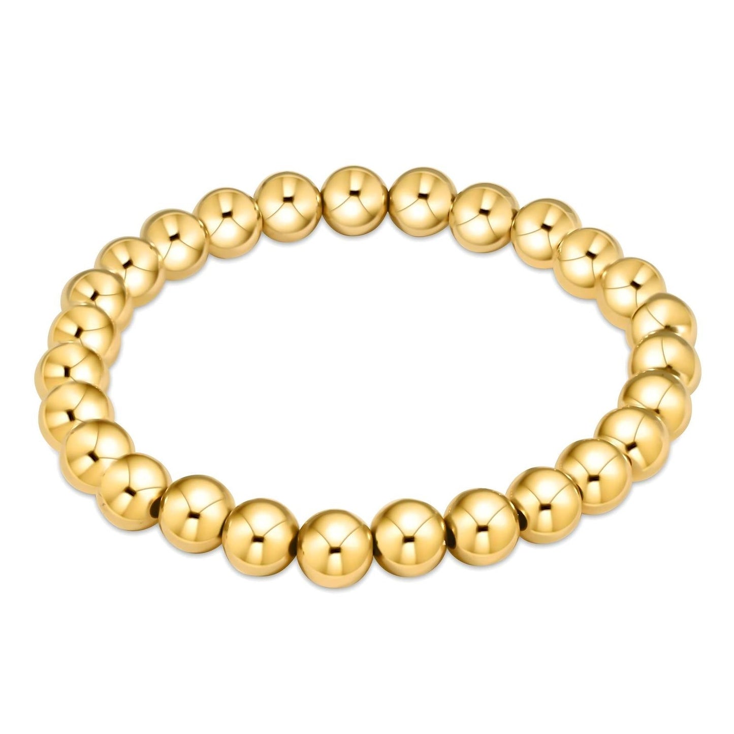 gold bead stretch bracelet 