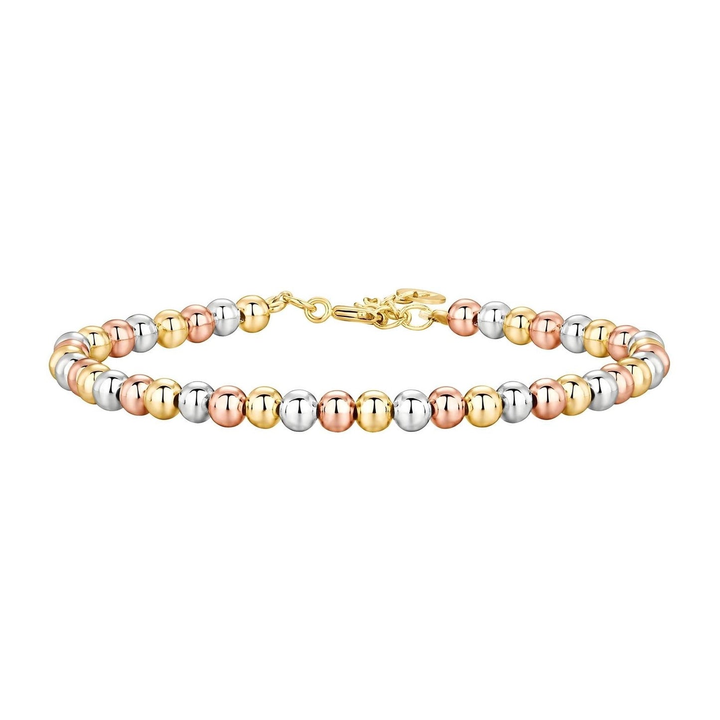 Tri-Tone Harmony Beaded Bracelet