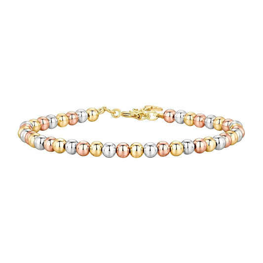 Tri-Tone Harmony Beaded Bracelet