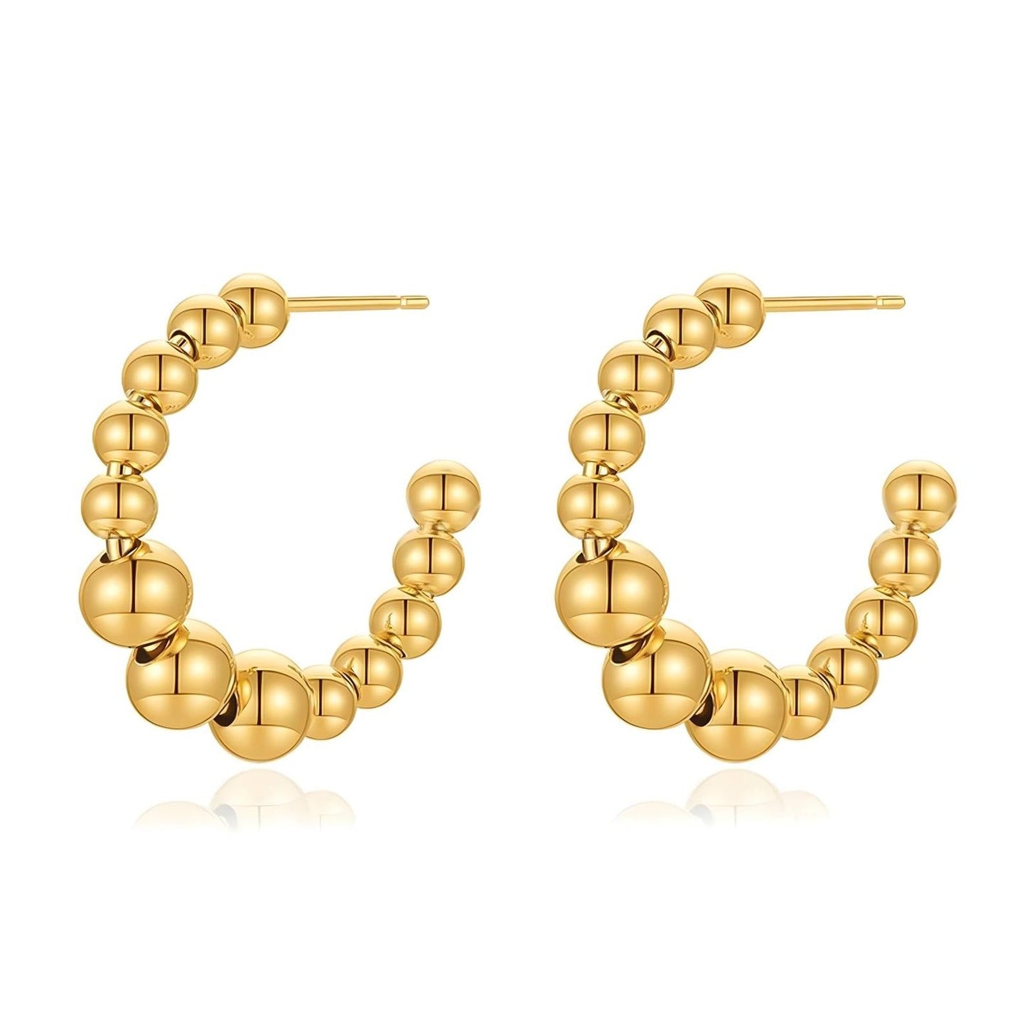 Radiance Hoop Stud Earrings