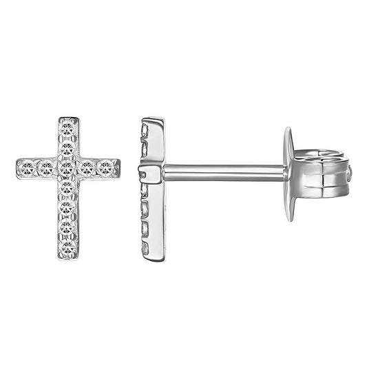 Timeless Cross Stud Earrings