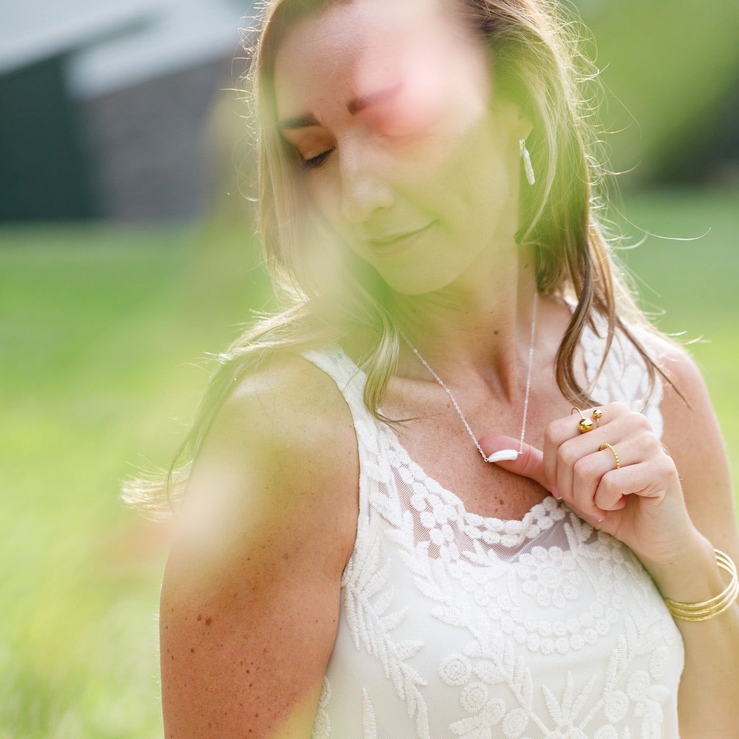 Serenity Biwa Pearl Necklace