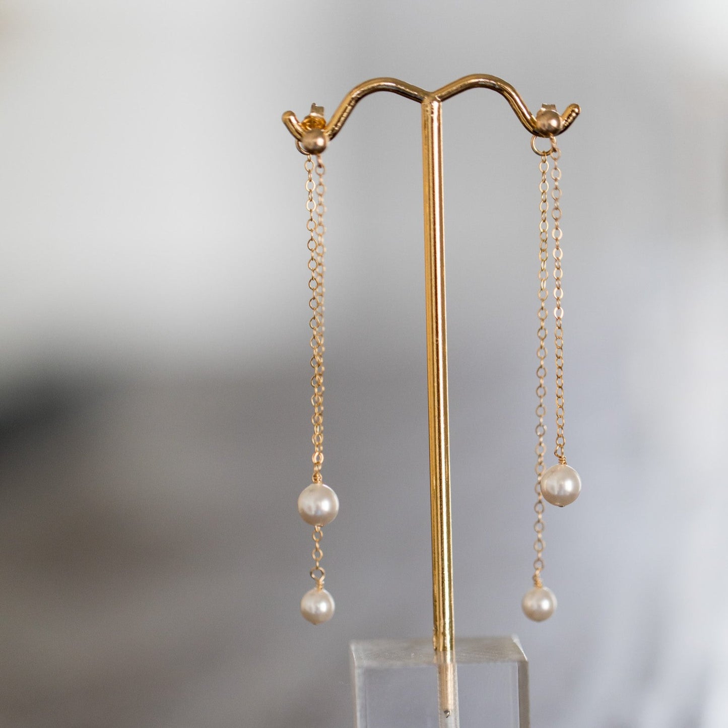 Radiant Pearl Dangle Earrings